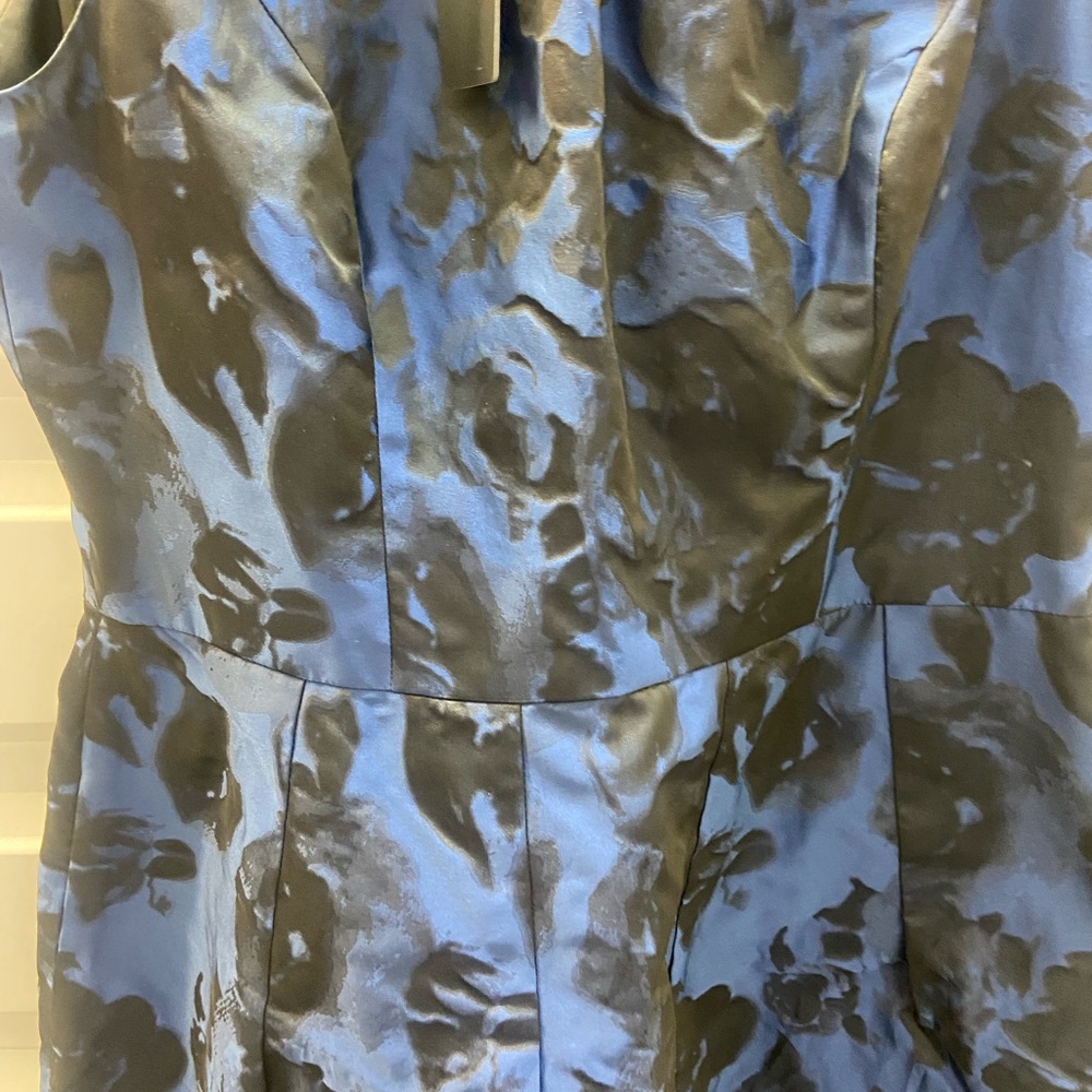 Talbots navy black floral dress nwt size 8 - Picture 4 of 6